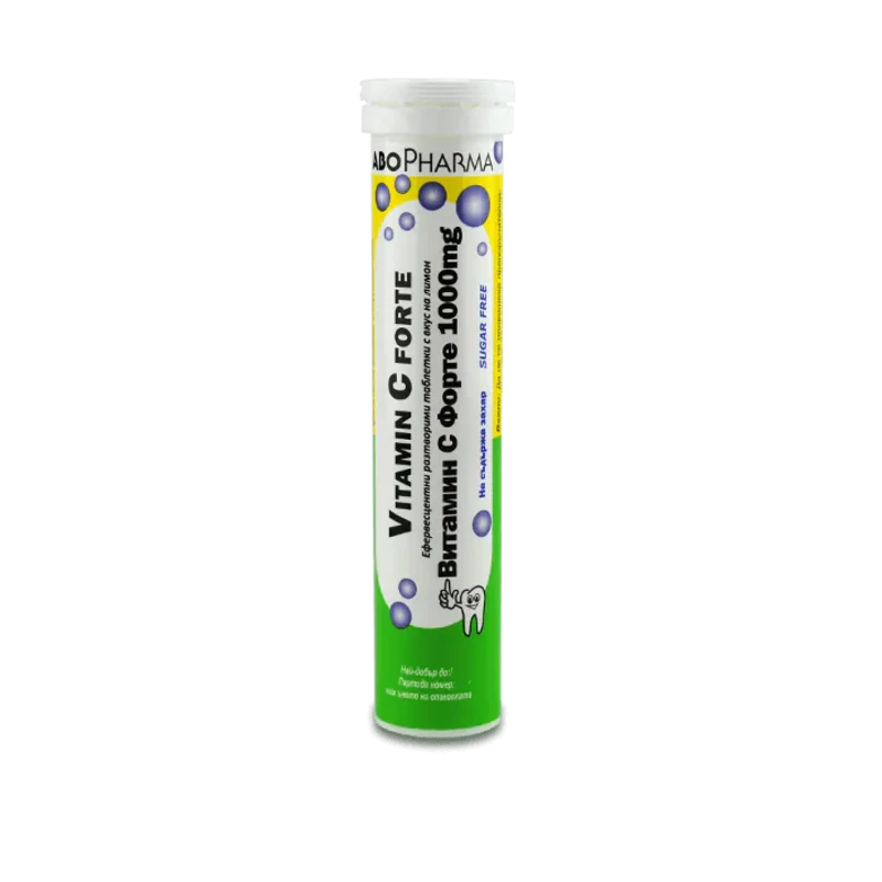 Витамин С ефервесцентни таблетки 1000мг х20 Abopharma