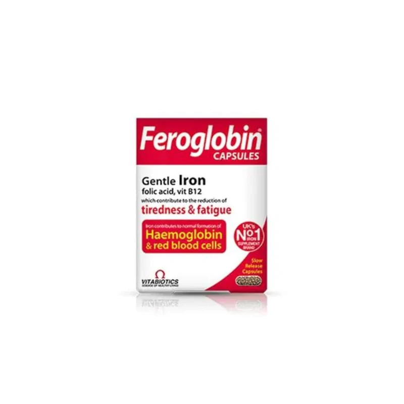 Фероглобин Б12 с Желязо капсули при анемия х30 Vitabiotics