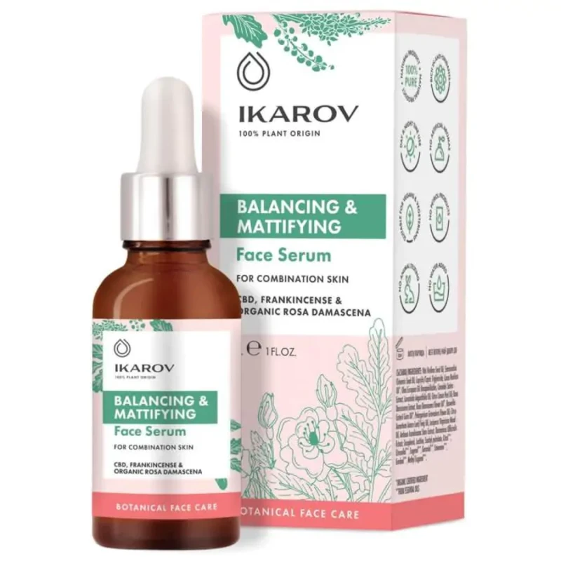 Балансиращ серум за лице за комбинирана кожа 30мл Ikarov