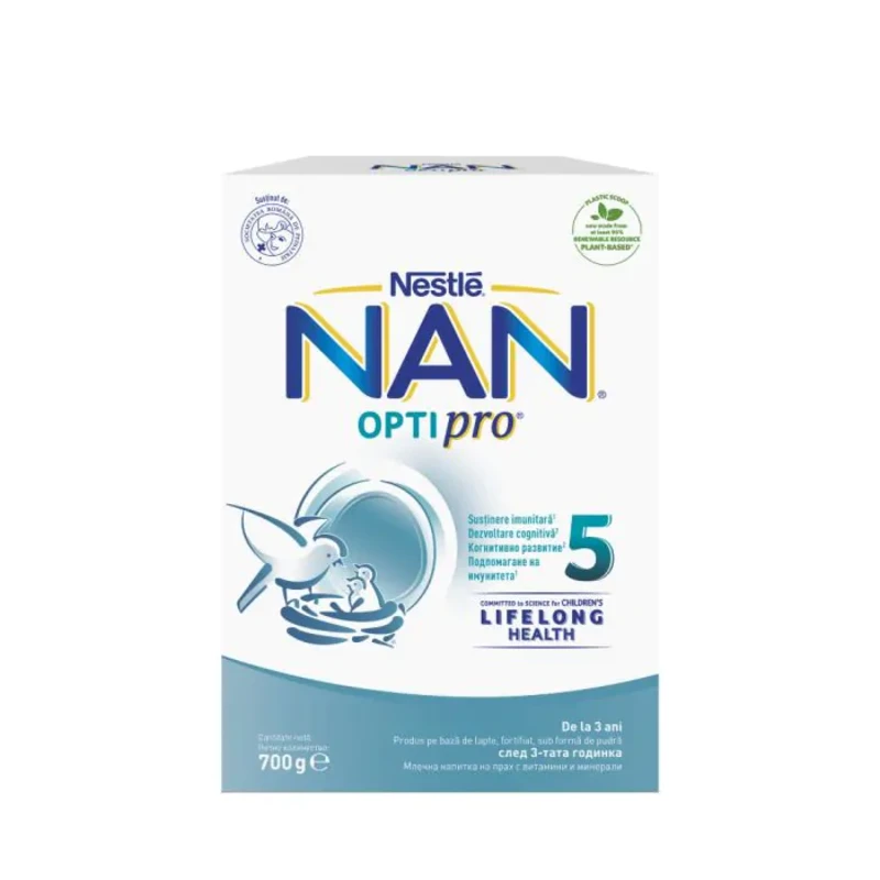 Nestle NAN Optipro 5 Обогатена млечна напитка 3+ години 700 гр