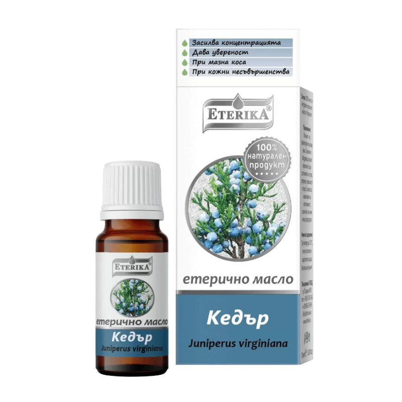 Етерично масло от кедър 10мл Eterika