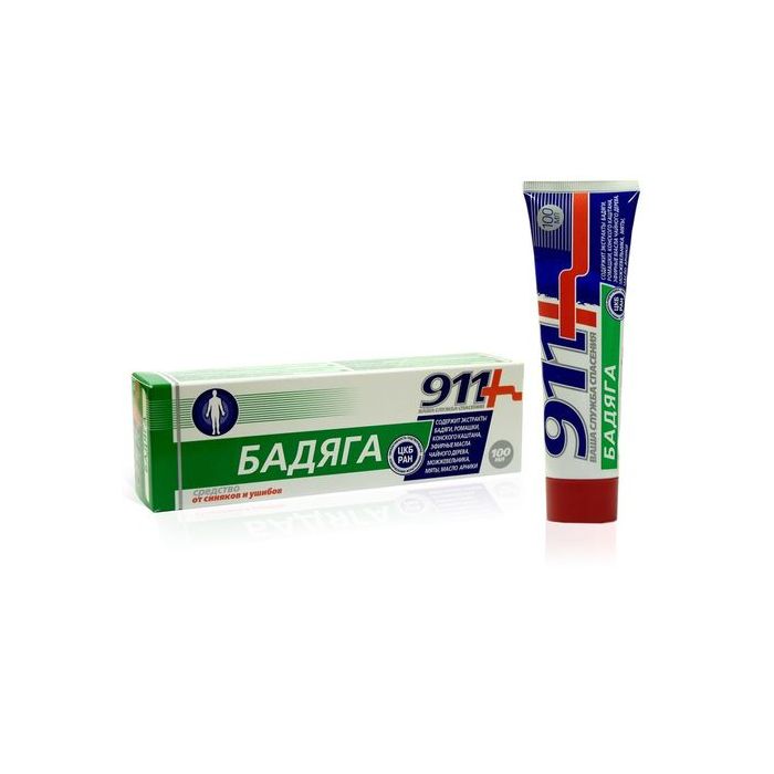 911 Бадяга гел за тяло при синини 10 мл