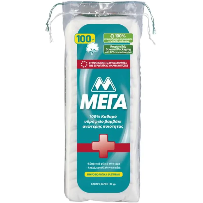 Мега медицински памук 100 г