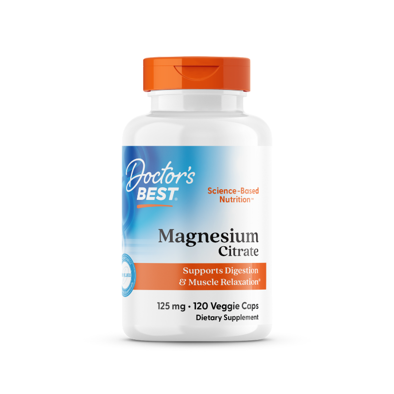 Магнезиев цитрат 125 мг растителни капсули х120 Doctor's Best