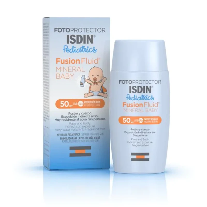 Isdin Fotoprotector Pediatrics Слънцезащитен минерален флуид за бебета SPF50 50мл