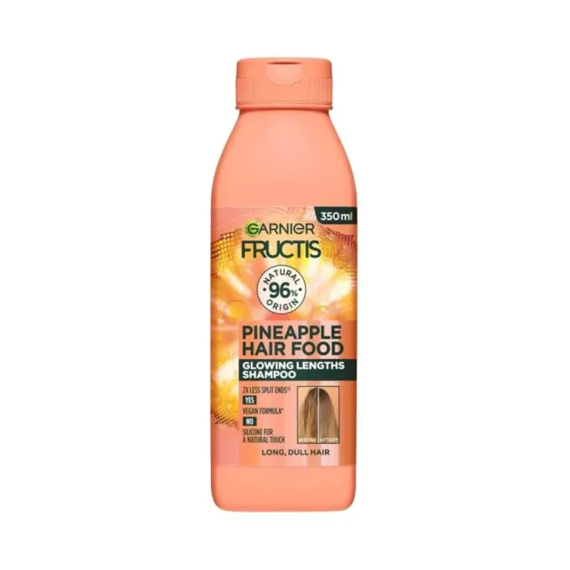Garnier Fructis Hair Food Pineapple Шампоан за дълга коса без блясък 350мл