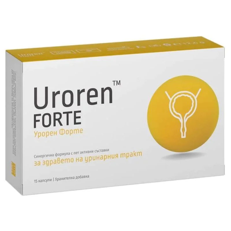Урорен форте капсули за здравето на уринарния тракт х15 Naturpharma
