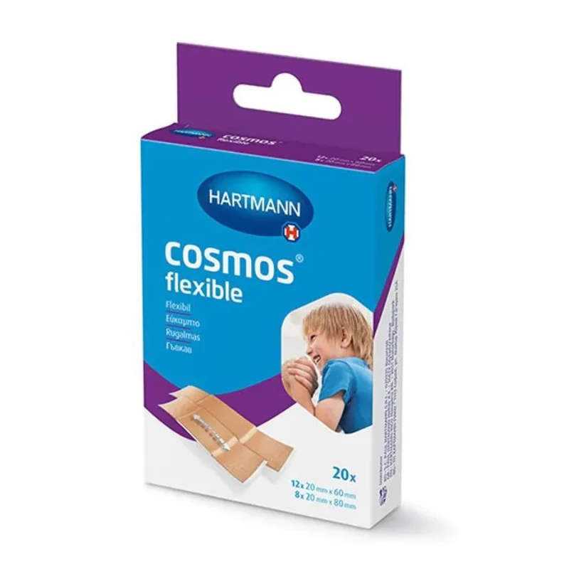 Cosmos Flexible Дишащ пластир 2 размера 20 бр 535250 Hartmann