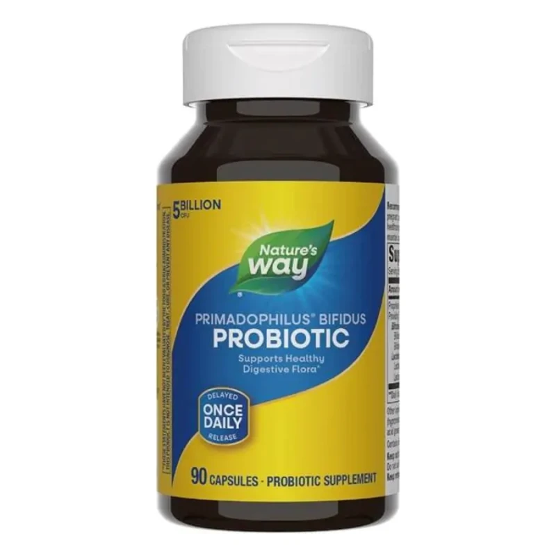Primadophilus Bifidus капсули 5 млрд. активни пробиотици в подкрепа на дебелото черво х90 Nature&#039;s W