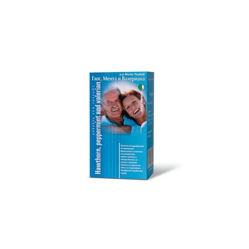Глог, мента и валериана таблетки при депресия и страхова невроза х120 д-р Тошков