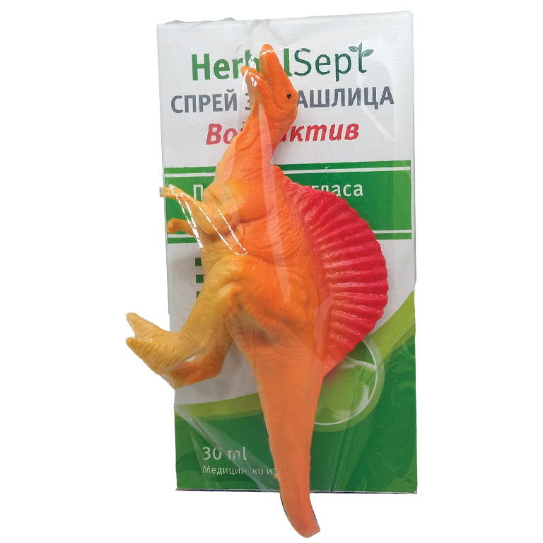 Хербал Септ Войс актив спрей против кашлица 30 мл + играчка