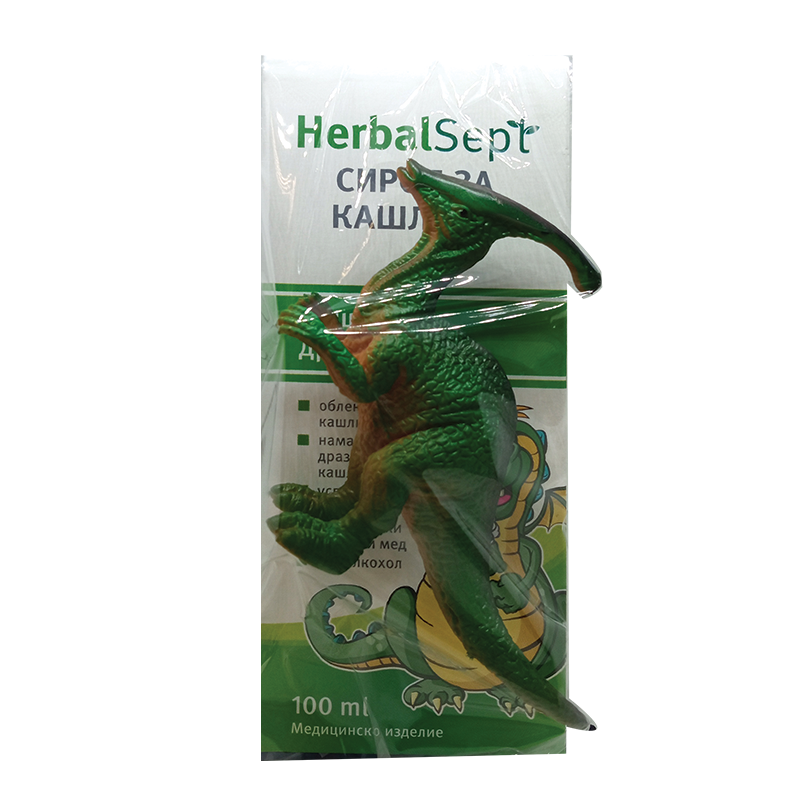 Хербал Септ сироп за кашлица 100 мл + играчка