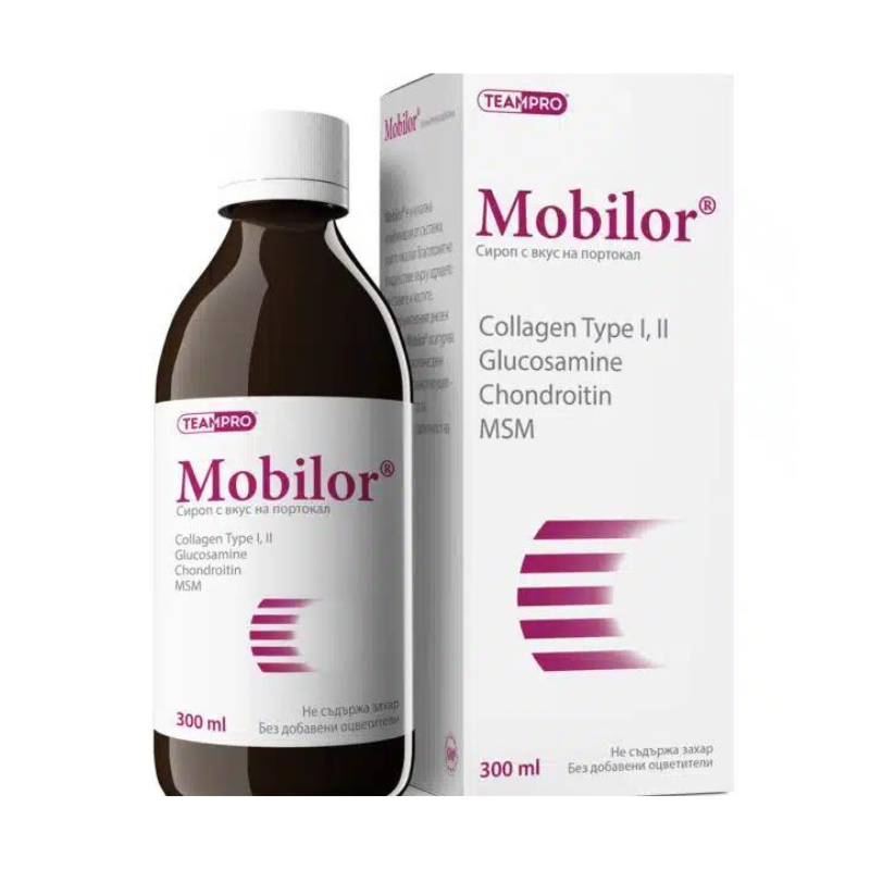 Мобилор сироп за стави и кости с вкус на портокал 300 мл
