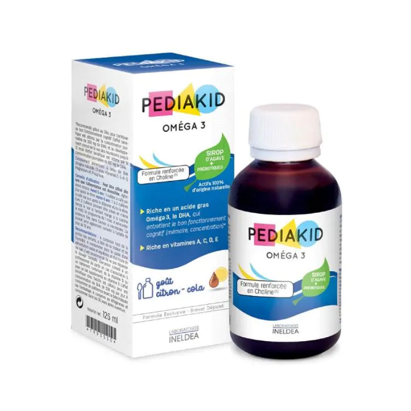 Педиакид сироп с омега 3 за памет и концентрация 125мл
