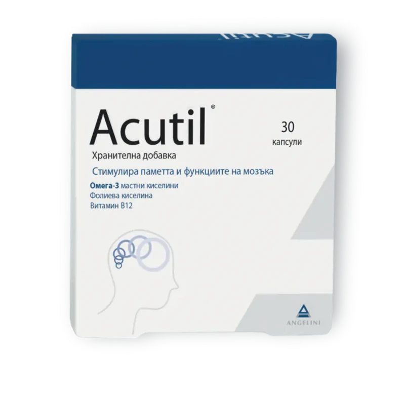 Акутил капсули за поддържане на когнитивните функции на мозъка х30