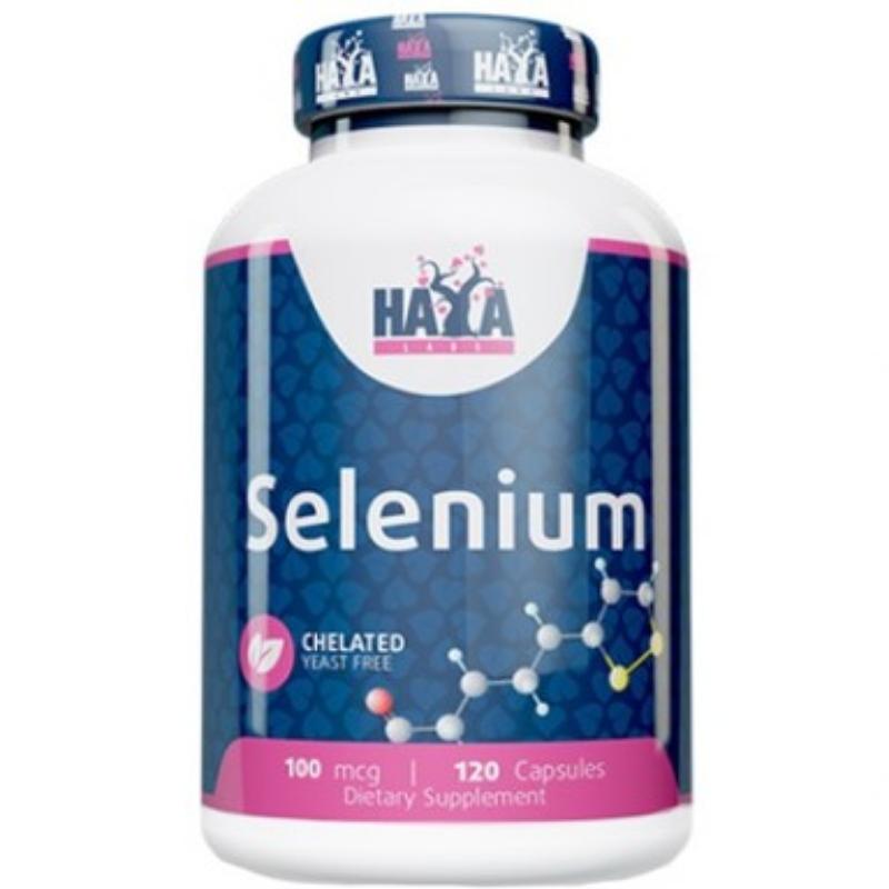 Селен капсули при грип и настинка 100 мкг x120 Haya labs