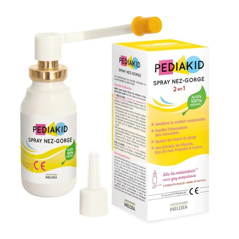 Педиакид спрей за нос при хрема и болки в гърлото за деца 20мл