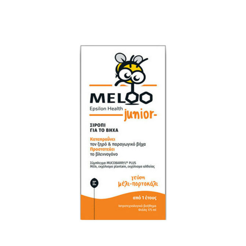 Мелу джуниър сироп при суха и влажна кашлица 175мл