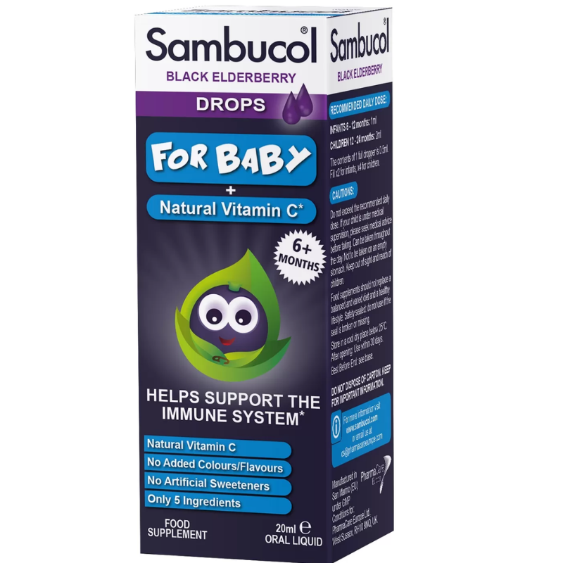 Самбукол за бебета капки за подсилване на имунитета 20мл