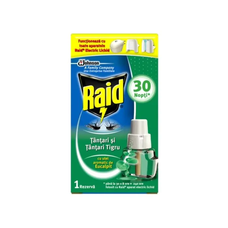 Електрически пълнител с евкалипт 21мл Raid