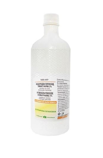 Кислородна вода 3% 1л химакс